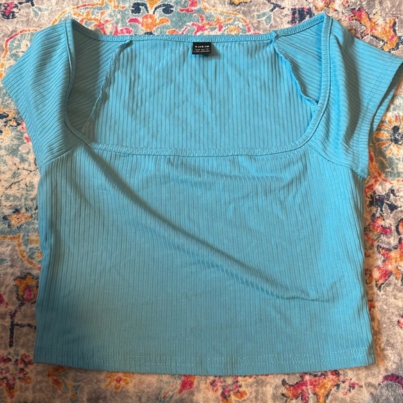 shein blue crop top - Picture 1 of 2